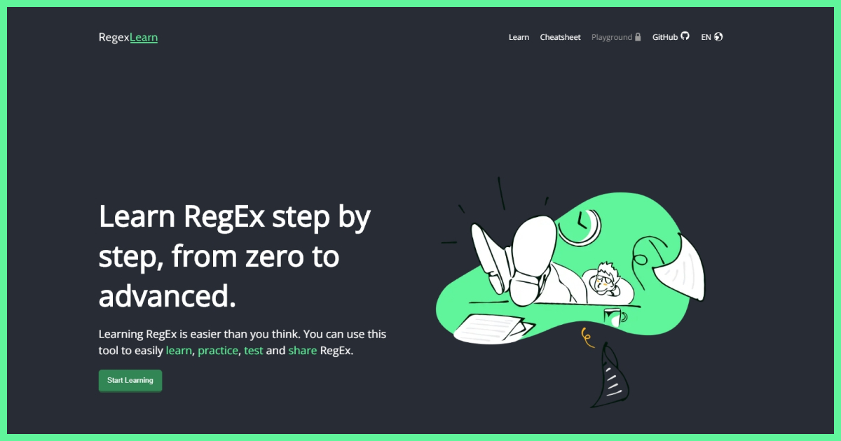Regex Learn - Step by step, from zero to advanced.